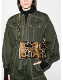 Billy snake-effect leather shoulder bag