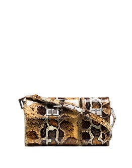 Billy snake-effect leather shoulder bag