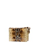 Billy snake-effect leather shoulder bag