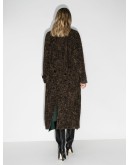 double-breasted brush-look coat