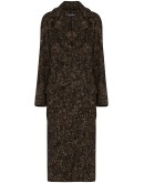 double-breasted brush-look coat