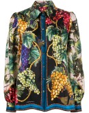 Autumn print buttoned shirt