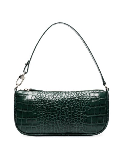 crocodile-effect shoulder bag