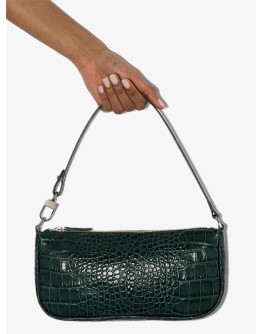 crocodile-effect shoulder bag