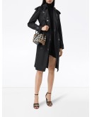 Monogram-motif latticed-leather bucket bag