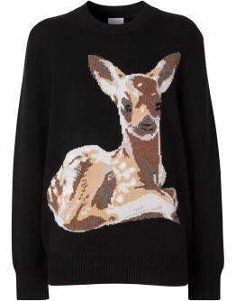 deer intarsia jumper