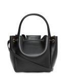 Monogram motif bucket bag