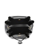Monogram motif bucket bag
