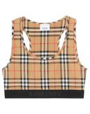 Vintage Check sports bra