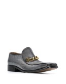 chain square toe loafers