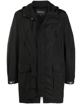 midi hooded parka 