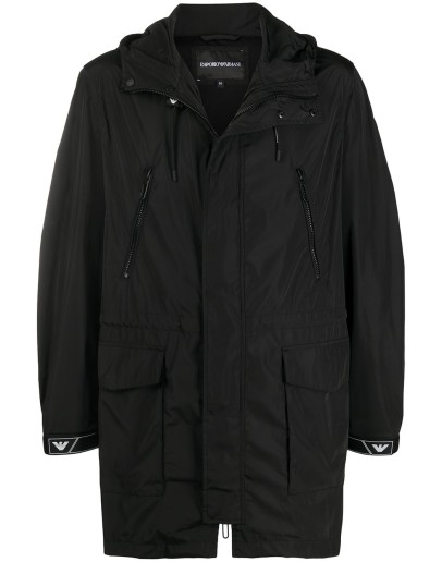 midi hooded parka 