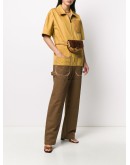 two-tone utility jumpsuit