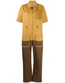 two-tone utility jumpsuit