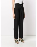 high waist belt trousers