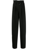 high waist belt trousers