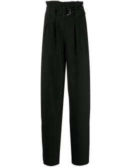 high waist belt trousers