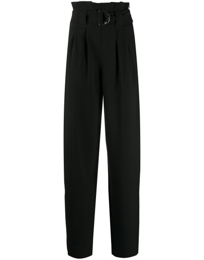 high waist belt trousers