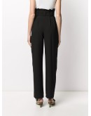 high waist belt trousers
