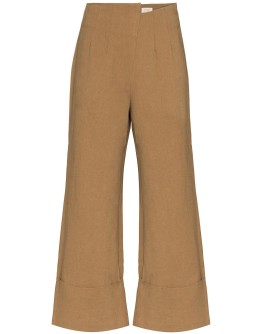 Kazashi high waist cropped trousers