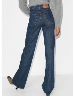 high-rise flared jeans