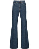 high-rise flared jeans