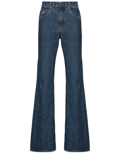 high-rise flared jeans