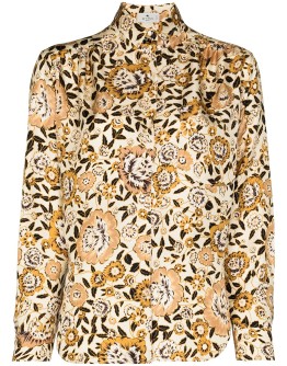 floral-print long-sleeve shirt