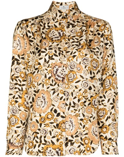 floral-print long-sleeve shirt