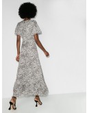 Bombette floral-print silk dress