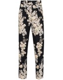 floral-print straight-leg trousers