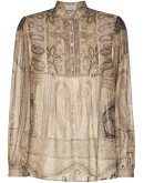 paisley-print blouse
