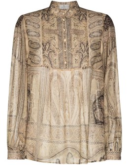 paisley-print blouse