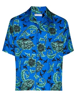 floral print bowling shirt