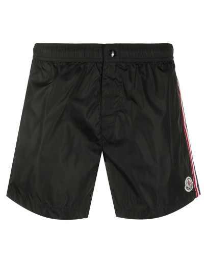 logo-patch swim shorts