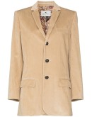 single-breasted corduroy blazer