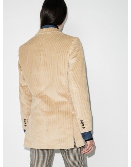 single-breasted corduroy blazer