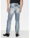 distressed straight-leg jeans 