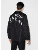 logo print windbreaker jacket