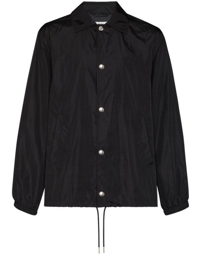 logo print windbreaker jacket