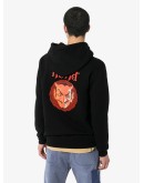 devil print hoodie