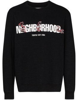 rattlesnake logo print sweatshirt