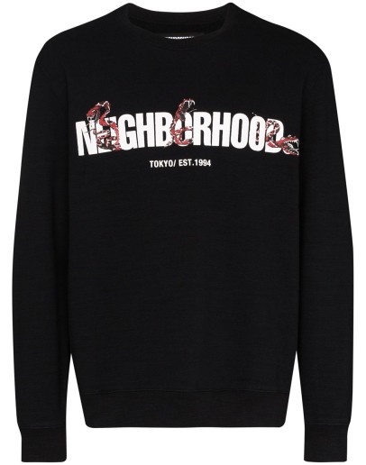 rattlesnake logo print sweatshirt