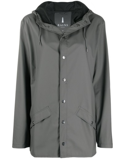 drawstring hooded coat