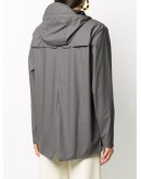 drawstring hooded coat