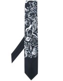flowers silk tie