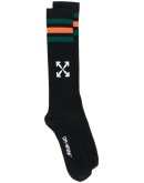 Arrows ribbed-knit sport socks