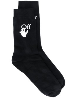 jacquard logo socks