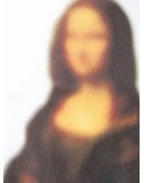 Blurred Monalisa print T-shirt