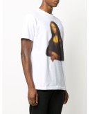 Blurred Monalisa print T-shirt